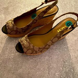 Coach wedges - size 8